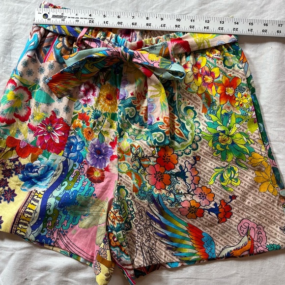 NWT S JOHNNY WAS DREAMER LINEN SHIRT/SHORTS SET - Picture 9 of 14